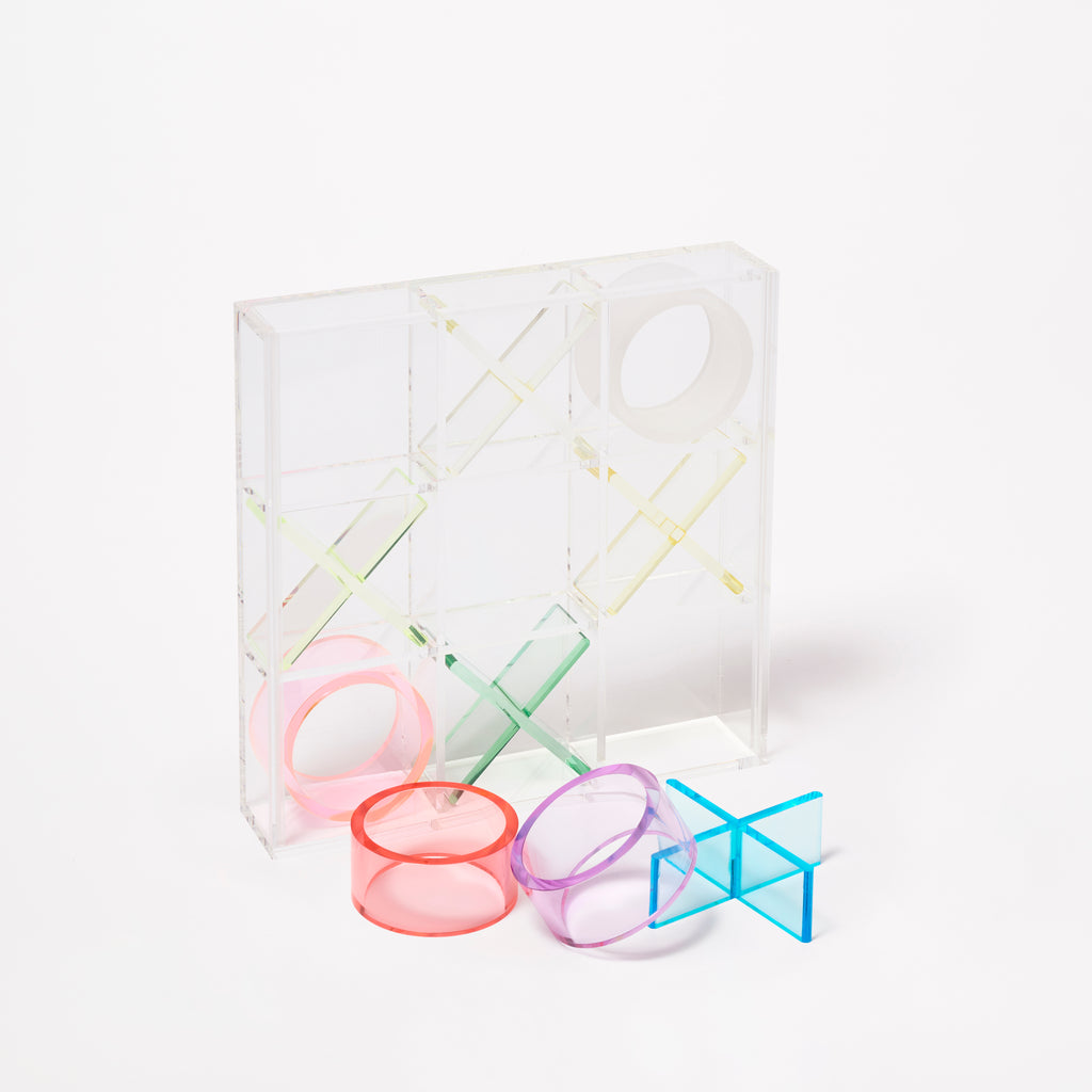 Juego Tic Tac Crystal Lucite - Multicolor