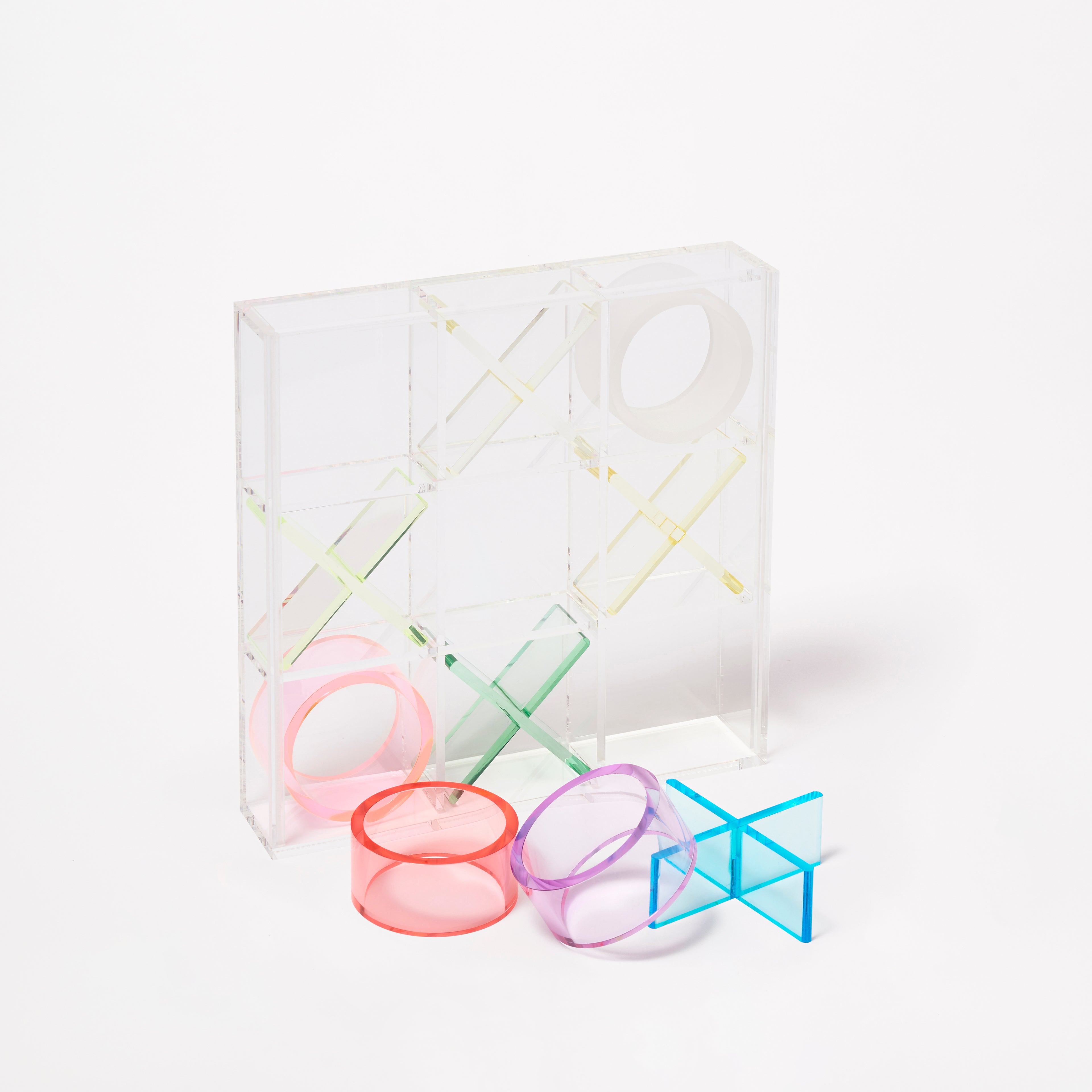Juego Tic Tac Crystal Lucite - Multicolor