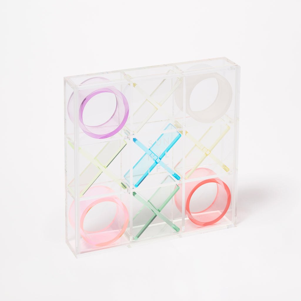 Juego Tic Tac Crystal Lucite - Multicolor