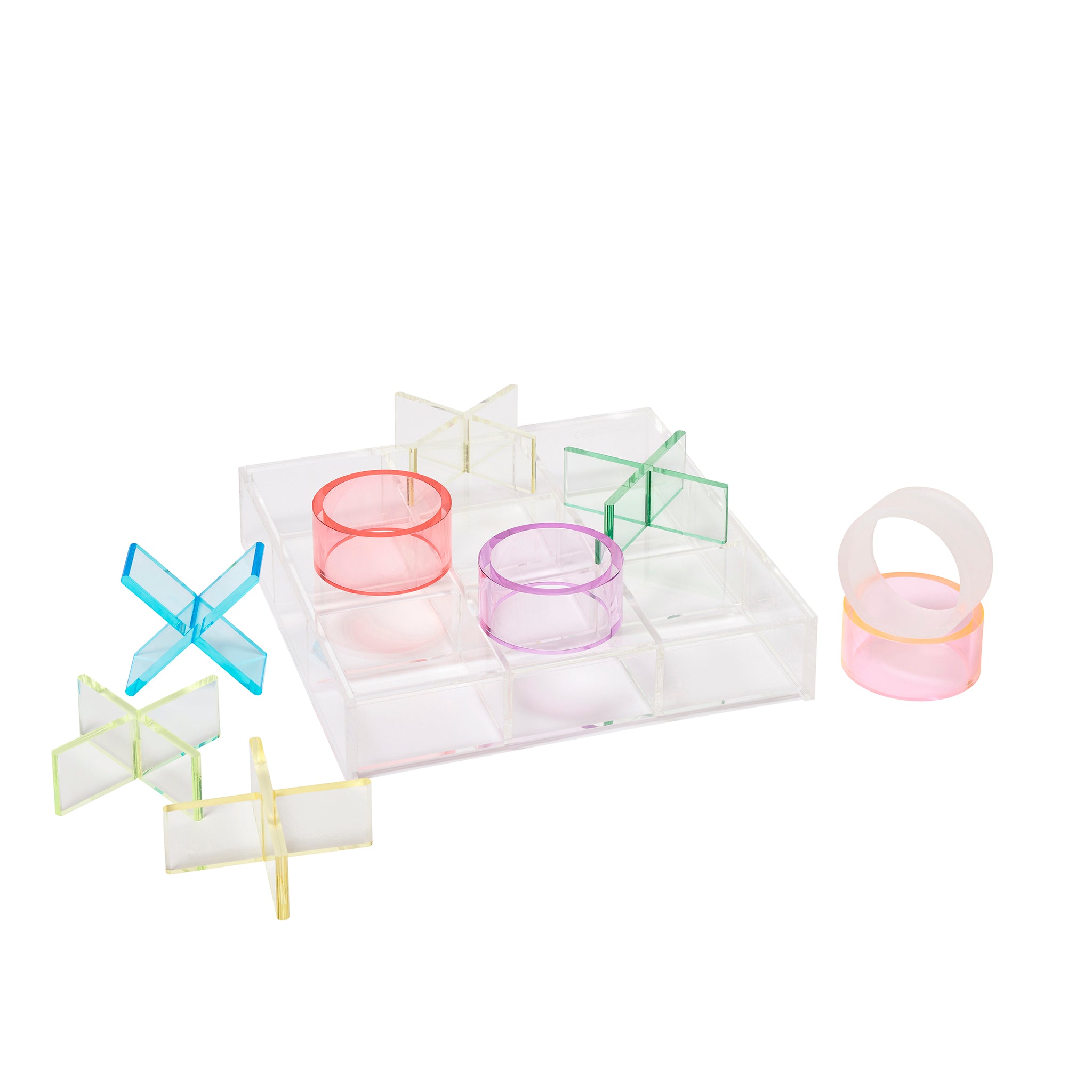 Juego Tic Tac Crystal Lucite - Multicolor