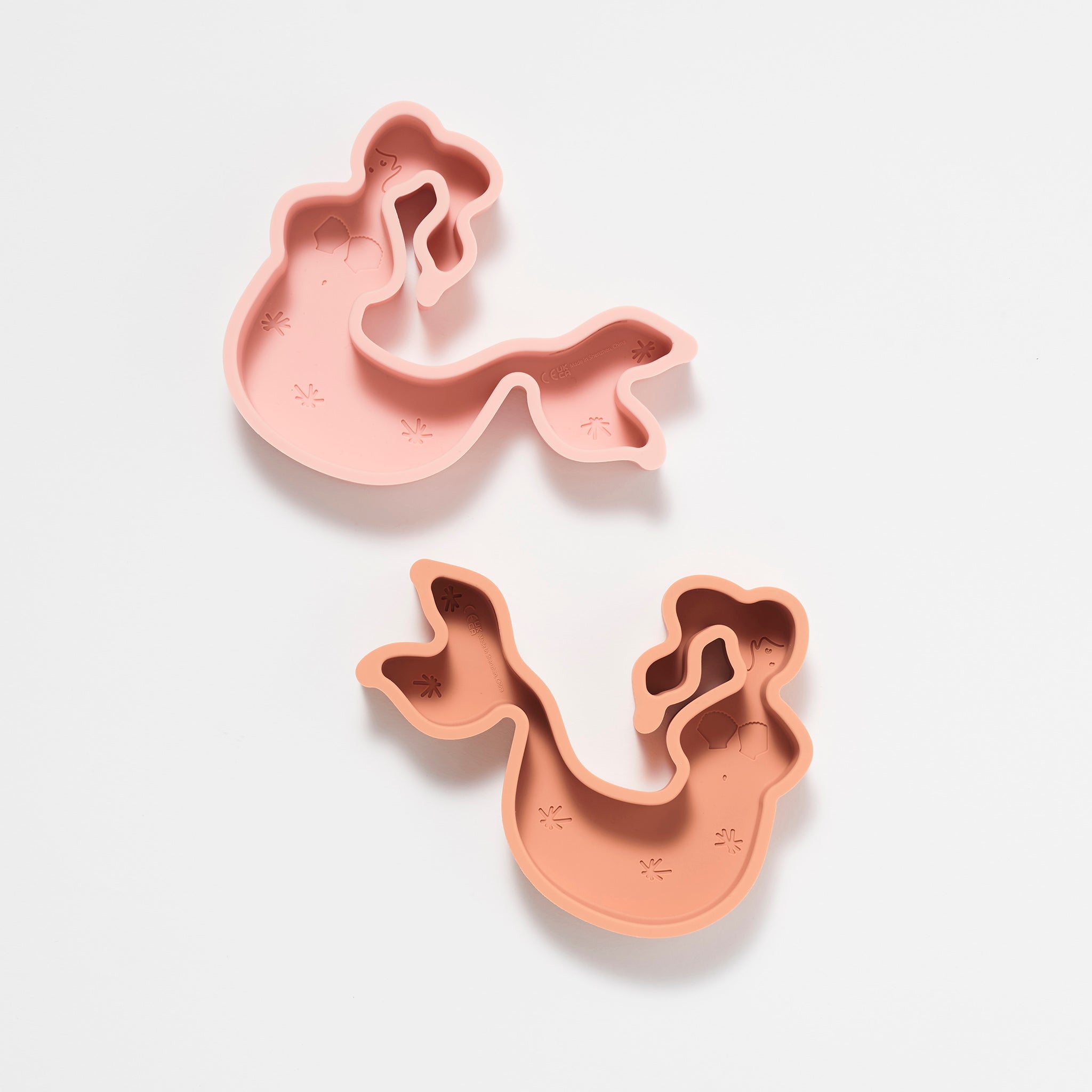 Juego de 2 cucharas de silicona sirena