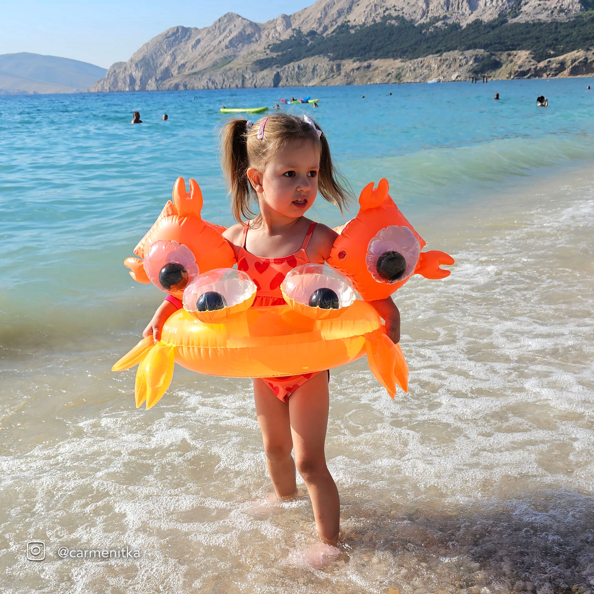 Bouée Sonny La Créature Marine - Orange Fluo
