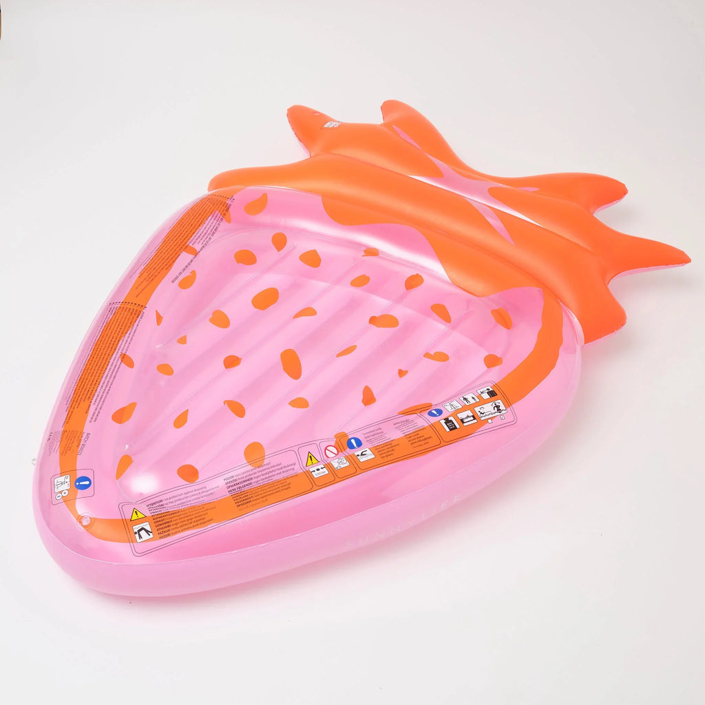 Matelas Flottant Strawberry Adulte - Rose