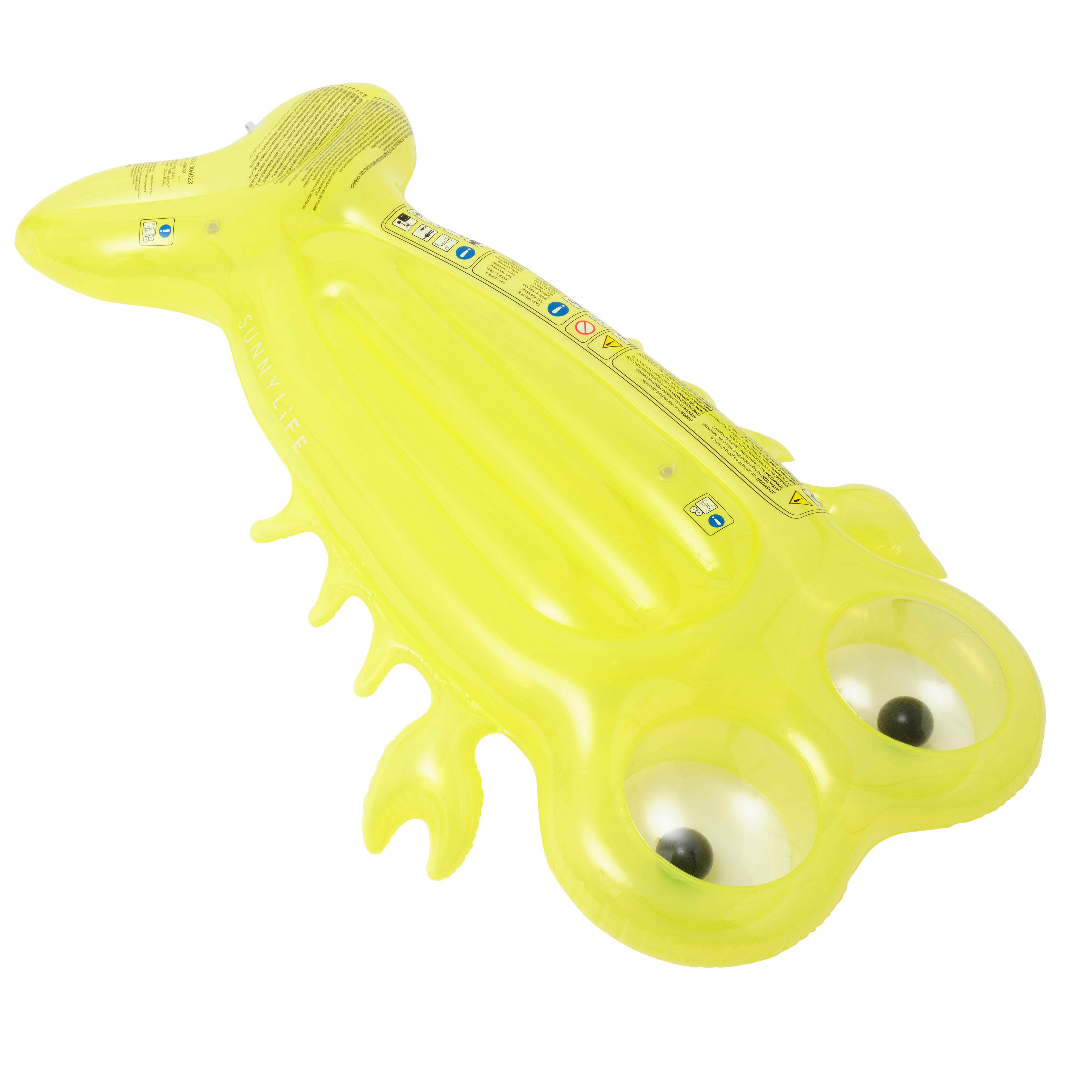 Colchón flotante infantil Sonny The Sea Creature - Amarillo