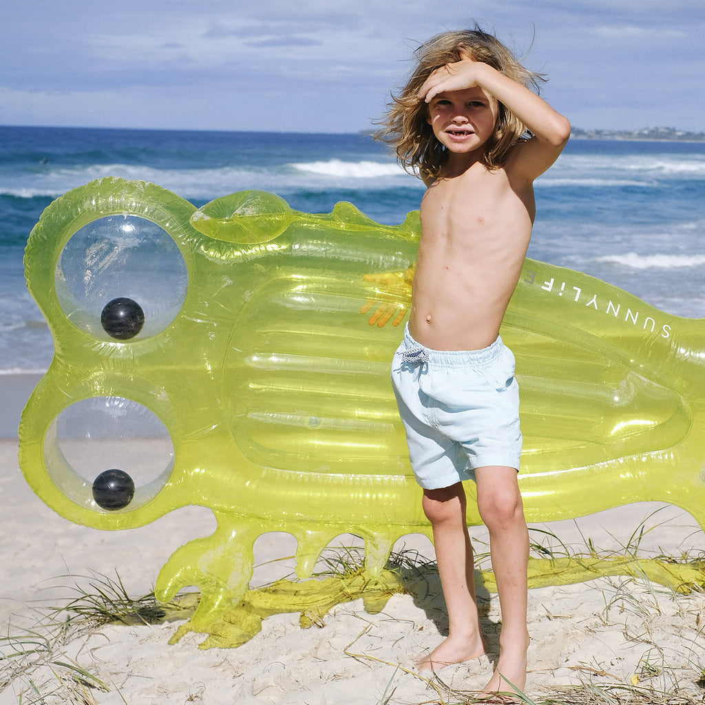 Colchón flotante infantil Sonny The Sea Creature - Amarillo