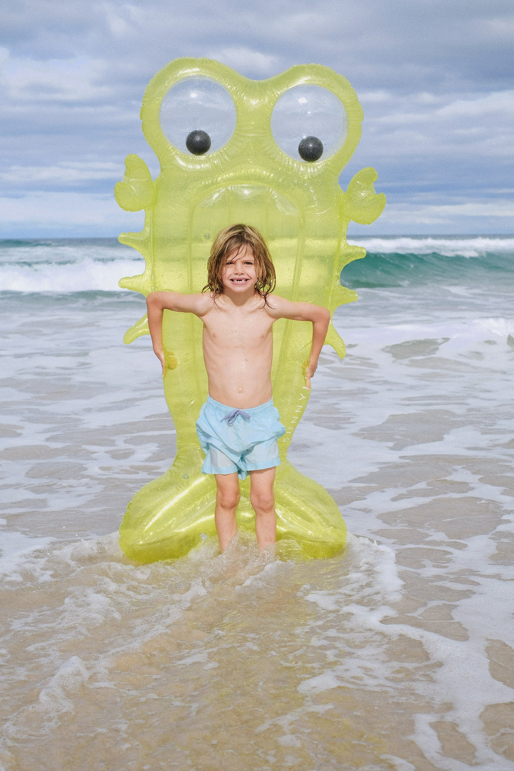 Colchón flotante infantil Sonny The Sea Creature - Amarillo