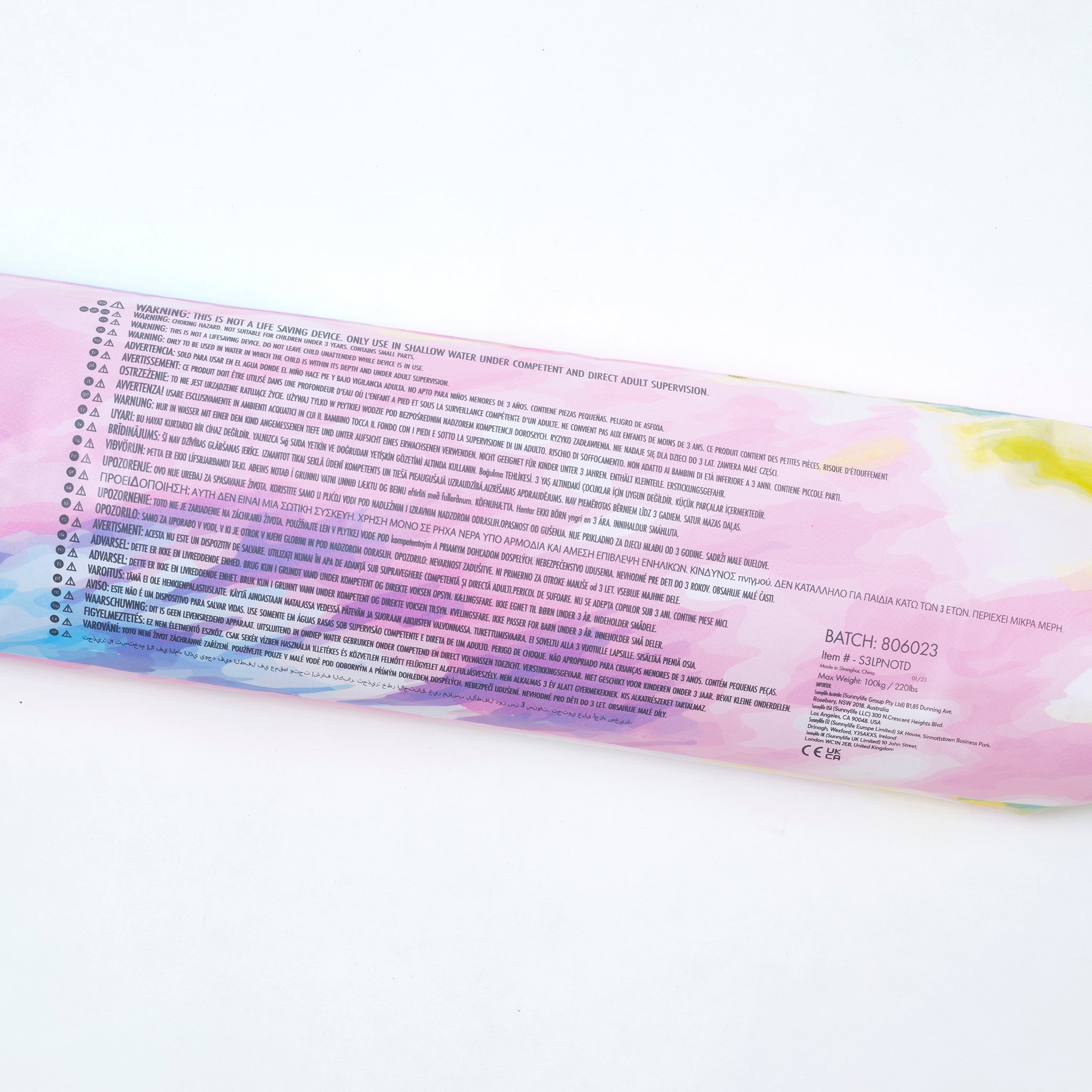 Set De 2 Tubes Gonflables - Tie-dye Sorbet