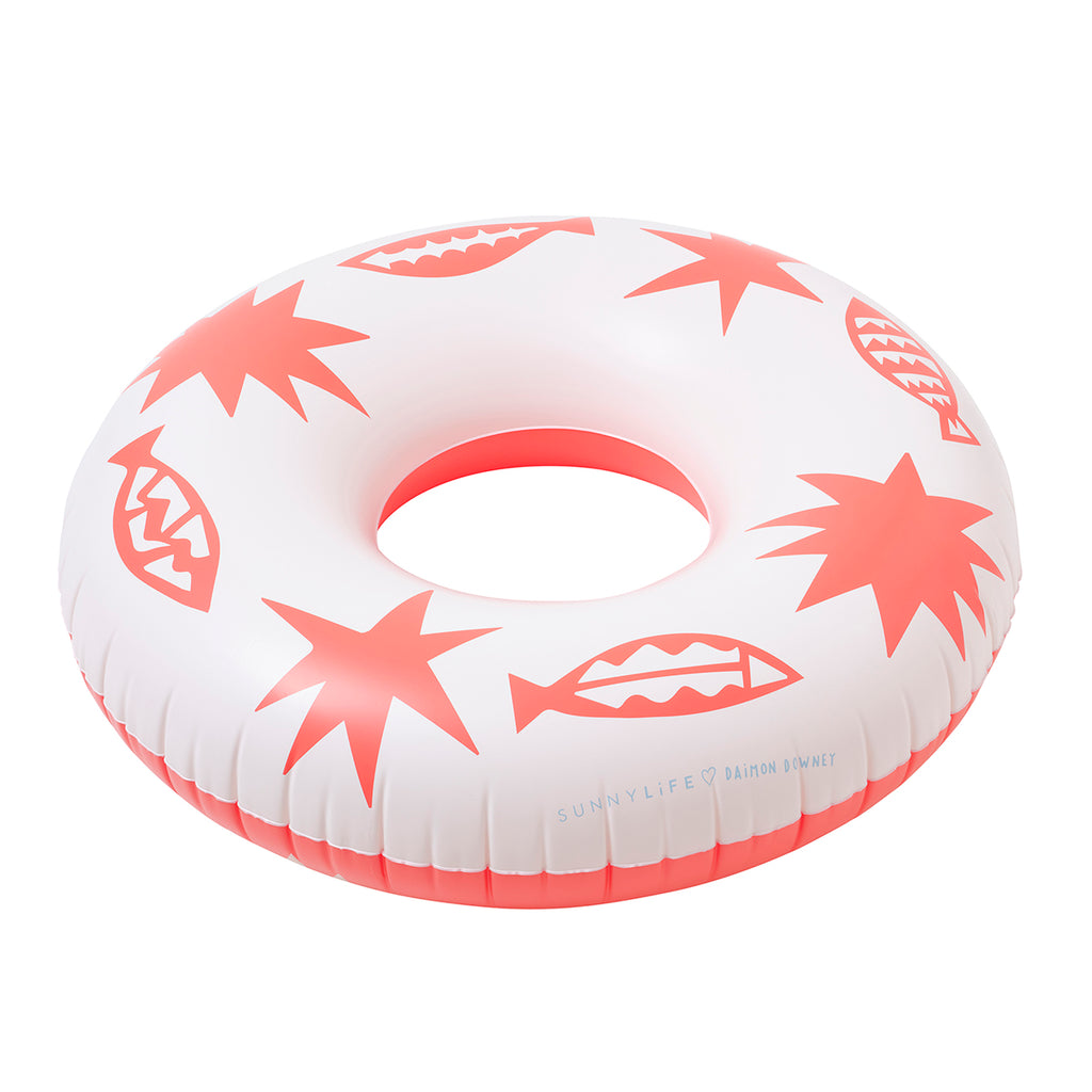 Boya Coral Adulto - Estampado Rojo y Blanco