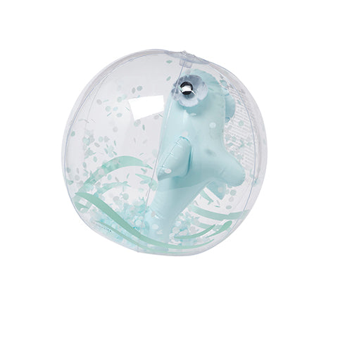 Shark Tribe 3D Inflatable Balloon - Transparent And Blue