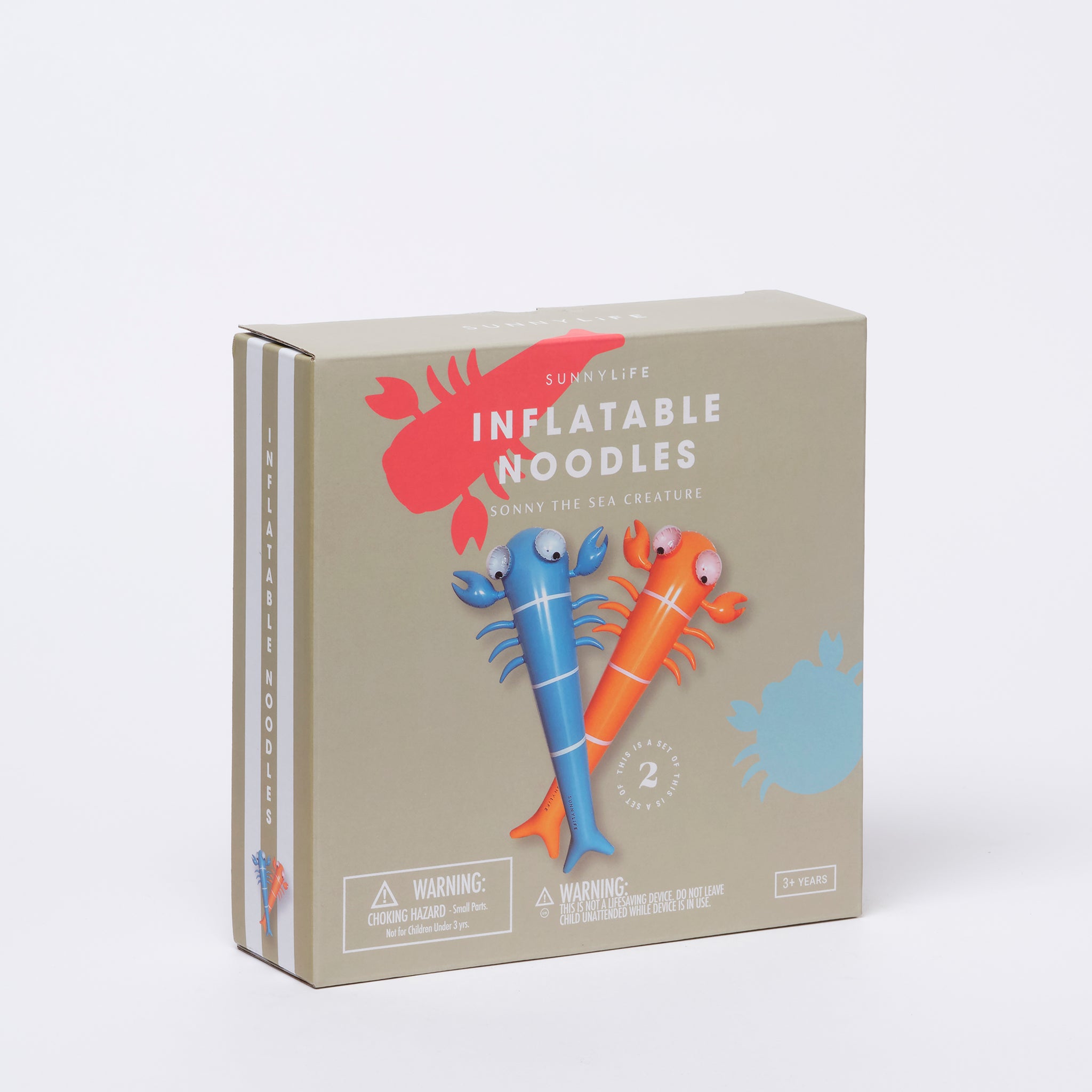 Juego de 2 fideos inflables Sonny the Sea Creature