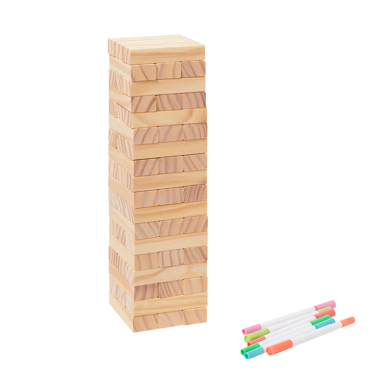 Juego Colorable Jumbling Tower - Impresión de fondo marrón