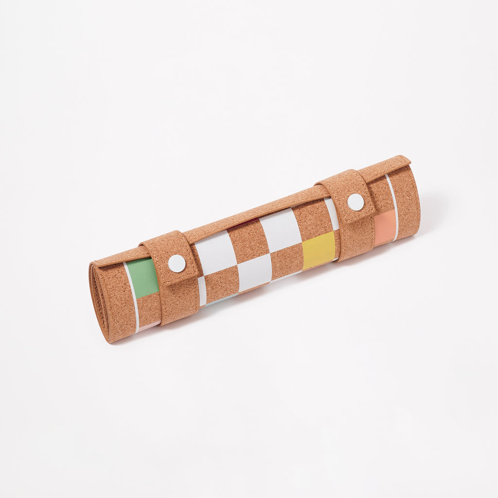 Portable Cork Game - Brown Background Print