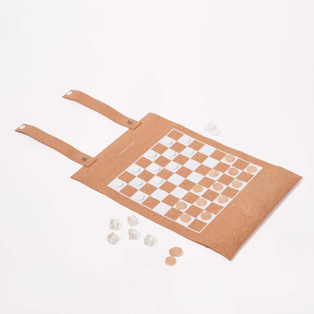 Transportable Cork Game - Brown