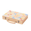 Wooden Backgammon Game - Brown Background Print