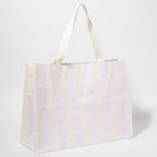 Sac De Plage Fourre-Tout Rio Sun - Rayures Lilas Pastel