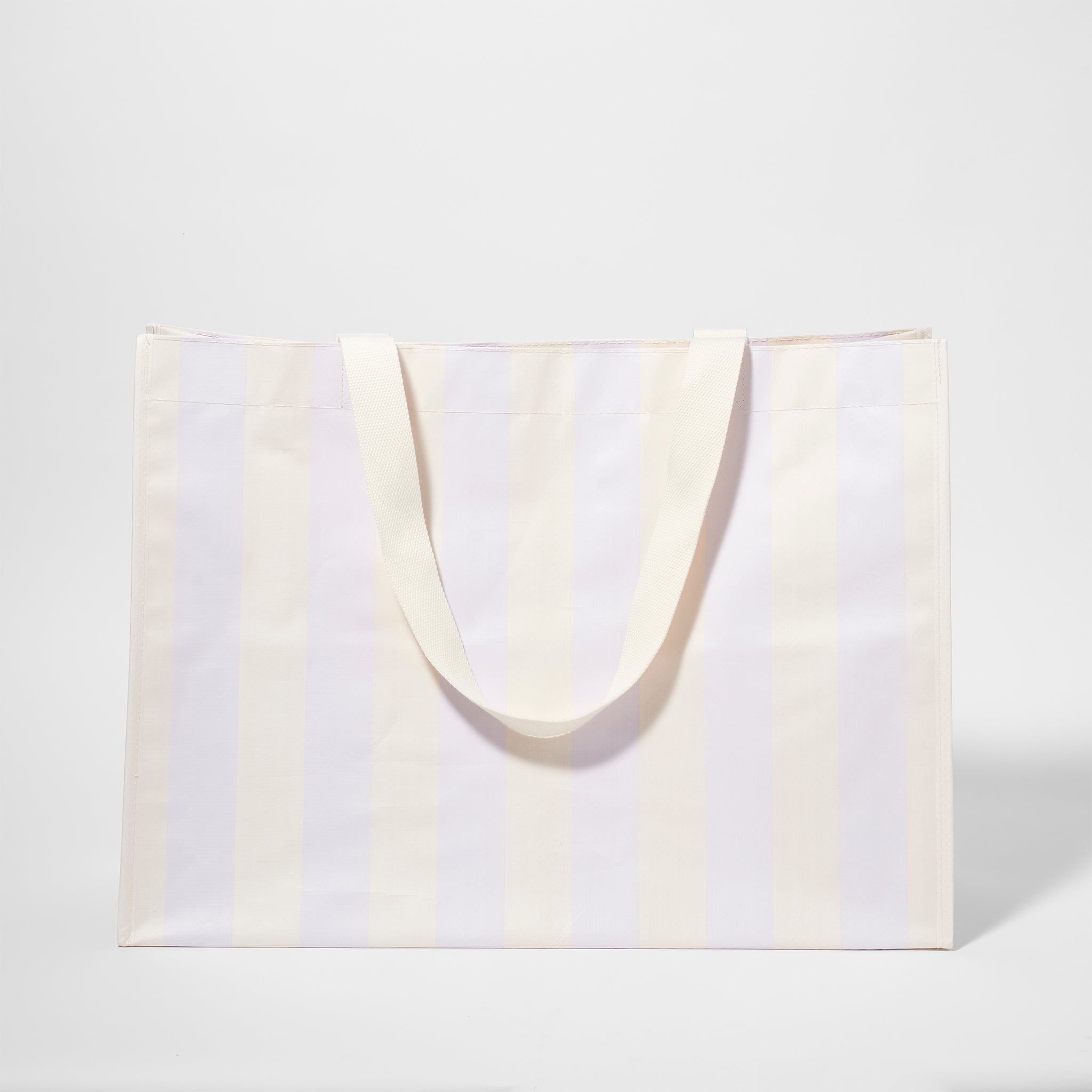 Sac De Plage Fourre-Tout Rio Sun - Rayures Lilas Pastel