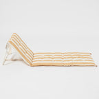 Chaise Longue Mango Bay - Rayures Moutarde Dorées