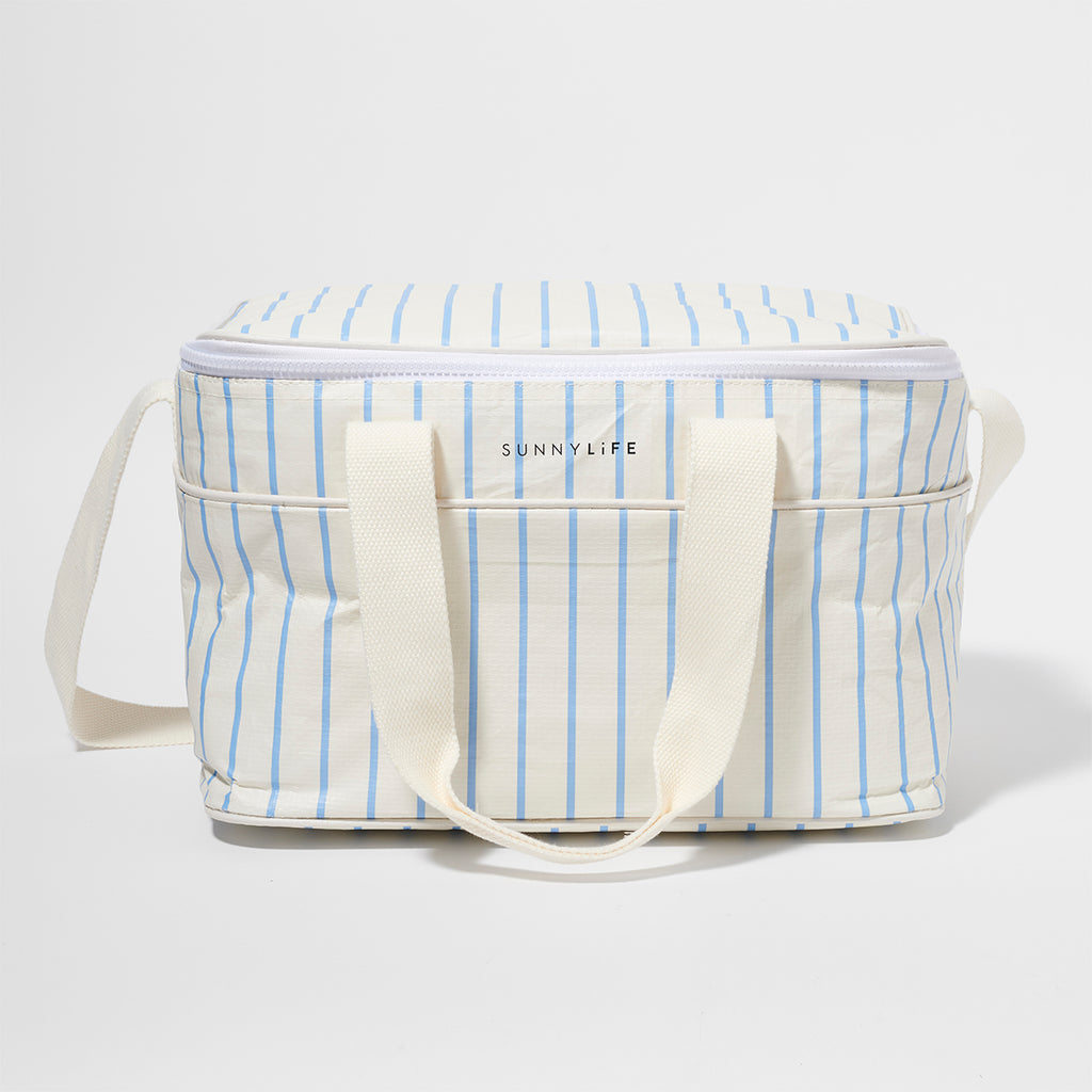 Bolsa aislante Le Weekend Mid - Azul-Crema