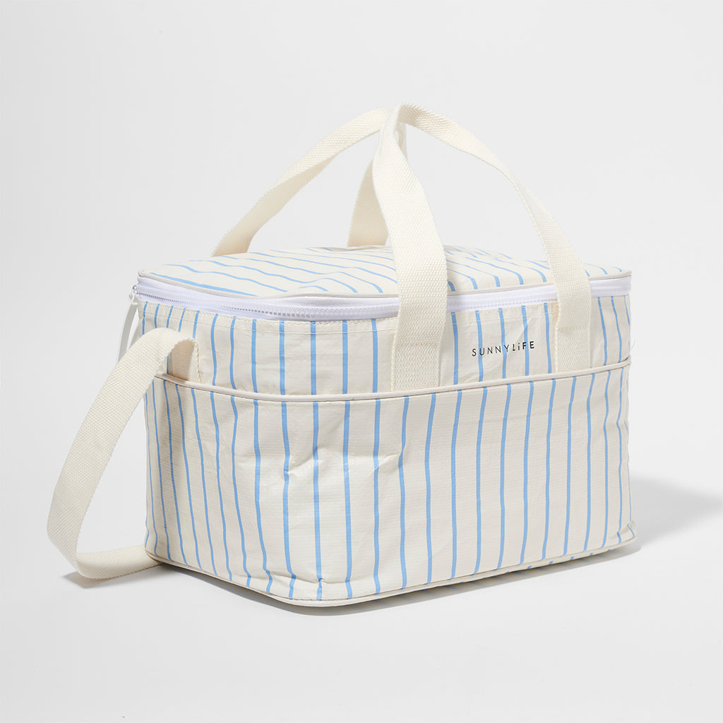 Bolsa aislante Le Weekend Mid - Azul-Crema