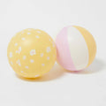 Juego de 2 globos inflables de princesa cisne - Multicolor