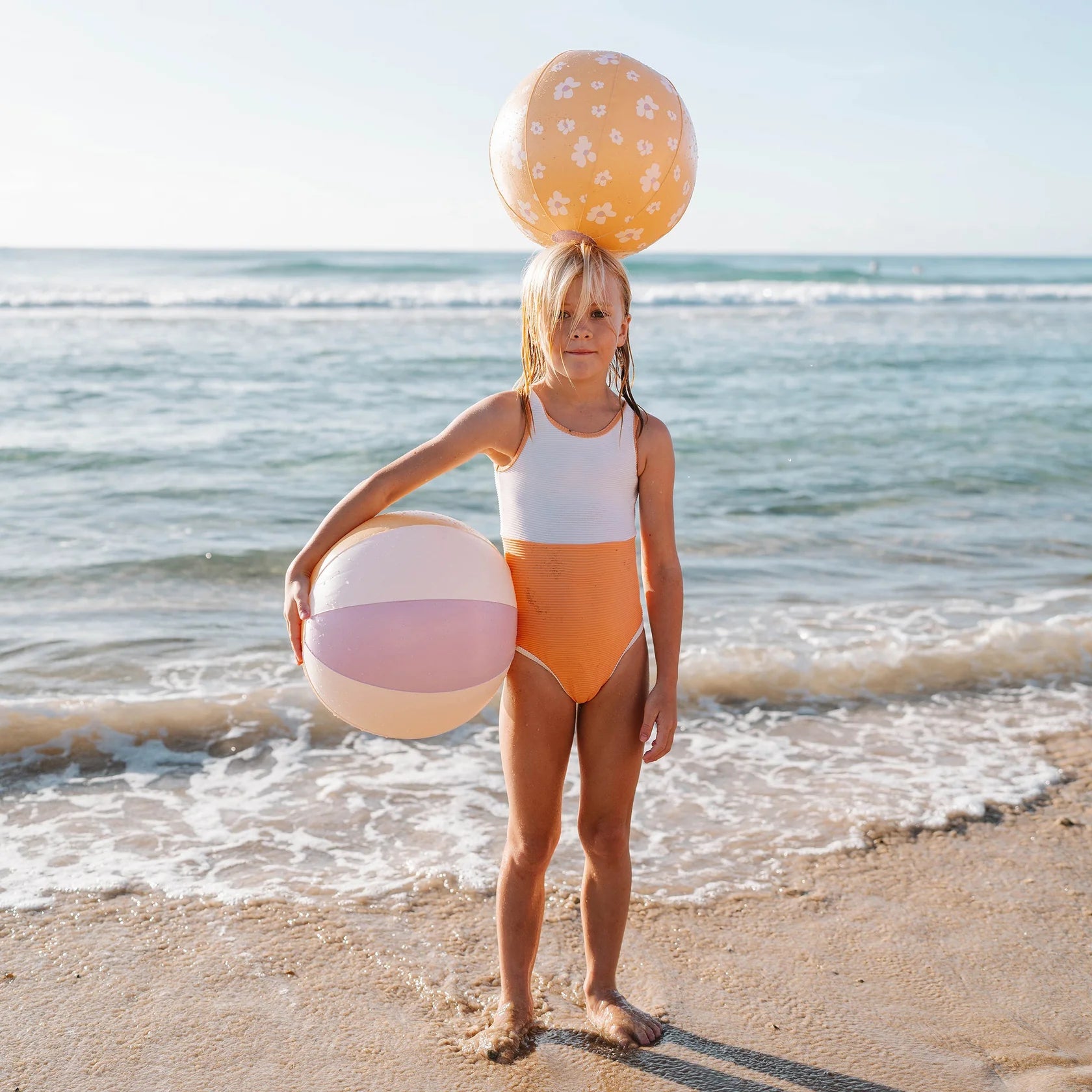 Juego de 2 globos inflables de princesa cisne - Multicolor