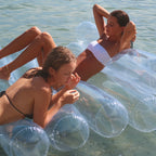 Lilo Float Le Weekend Luxury Twin Tube Inflatable Buoy - Transparent