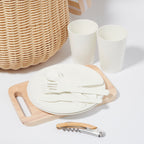 Grand Panier De Pique-Nique - Naturel