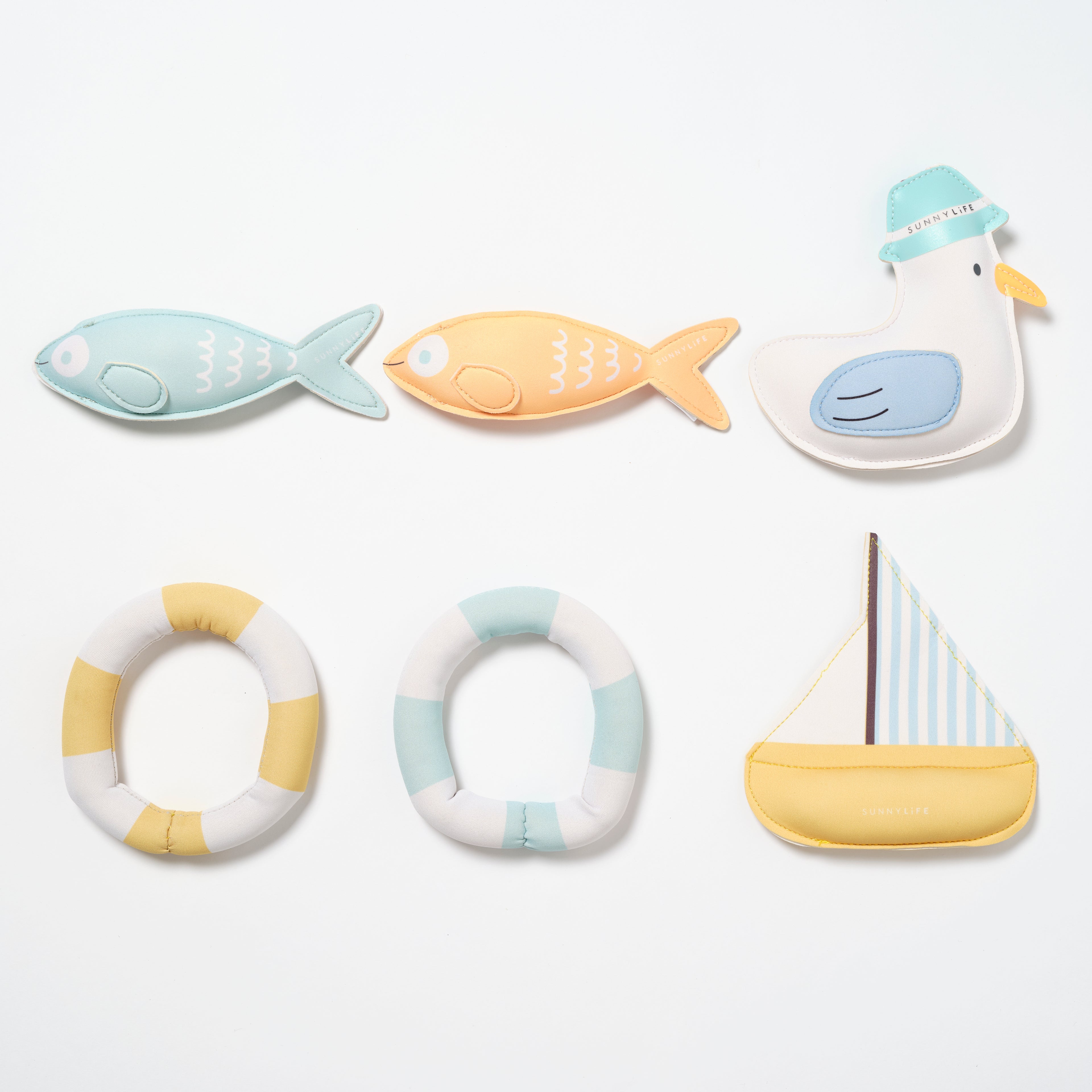 Juego de 6 figuras de Sid la gaviota de Dive Buddies