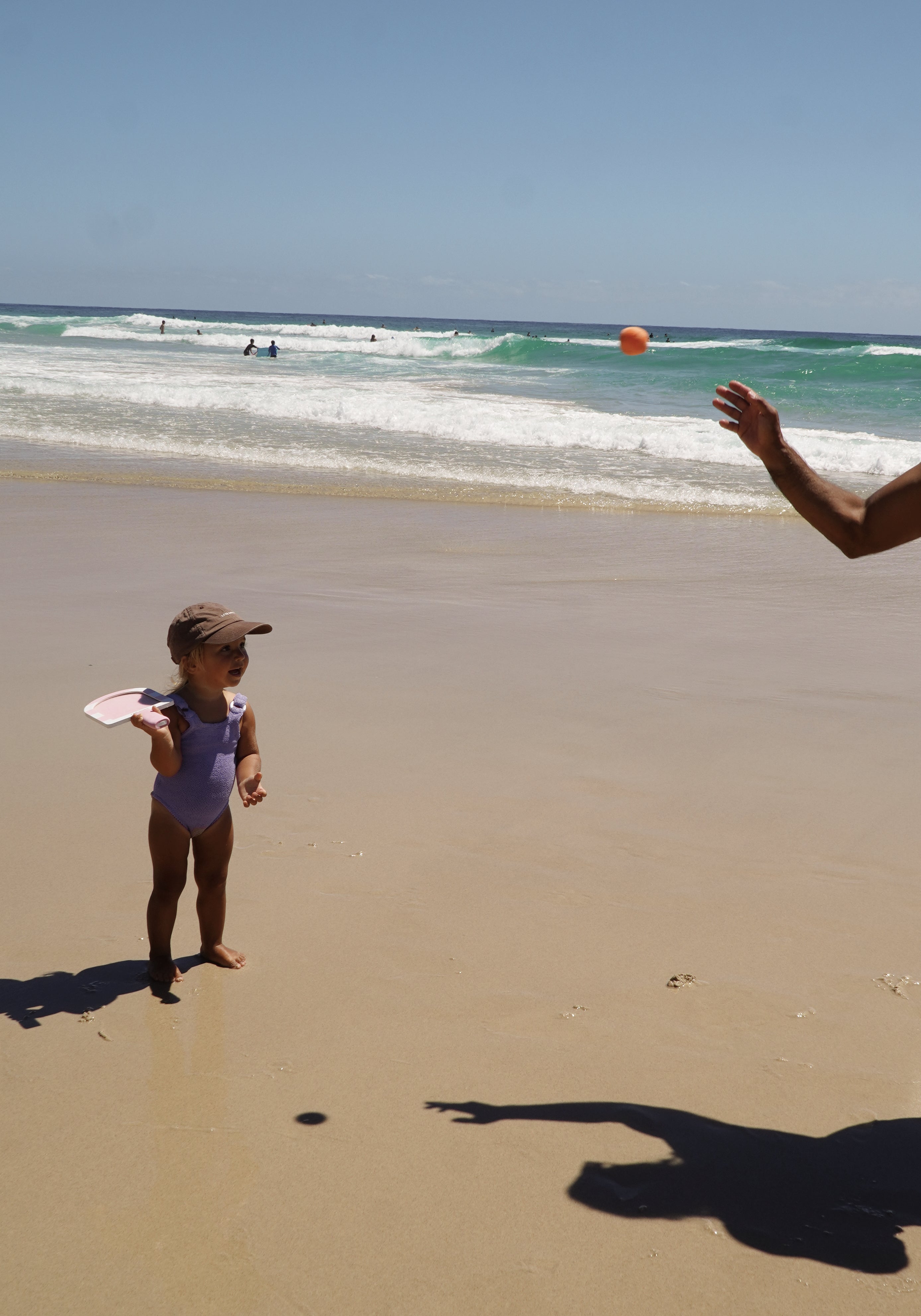 Raquettes De Plage A Scratch - Barbe A Papa/Cerises