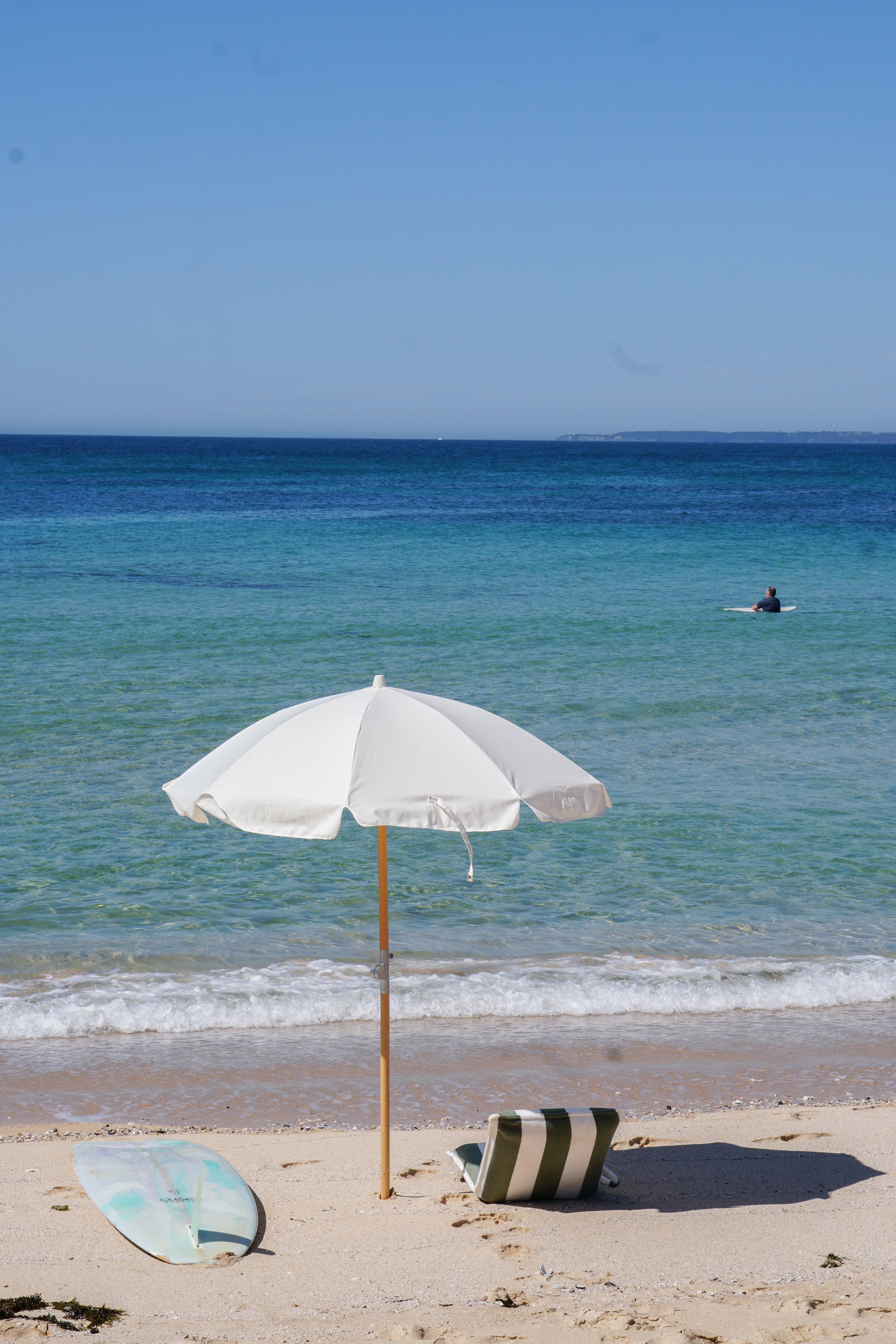 Parasol De Plage De Luxe - Crème
