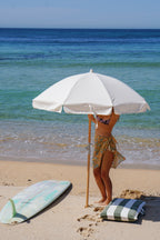 Parasol De Plage De Luxe - Crème