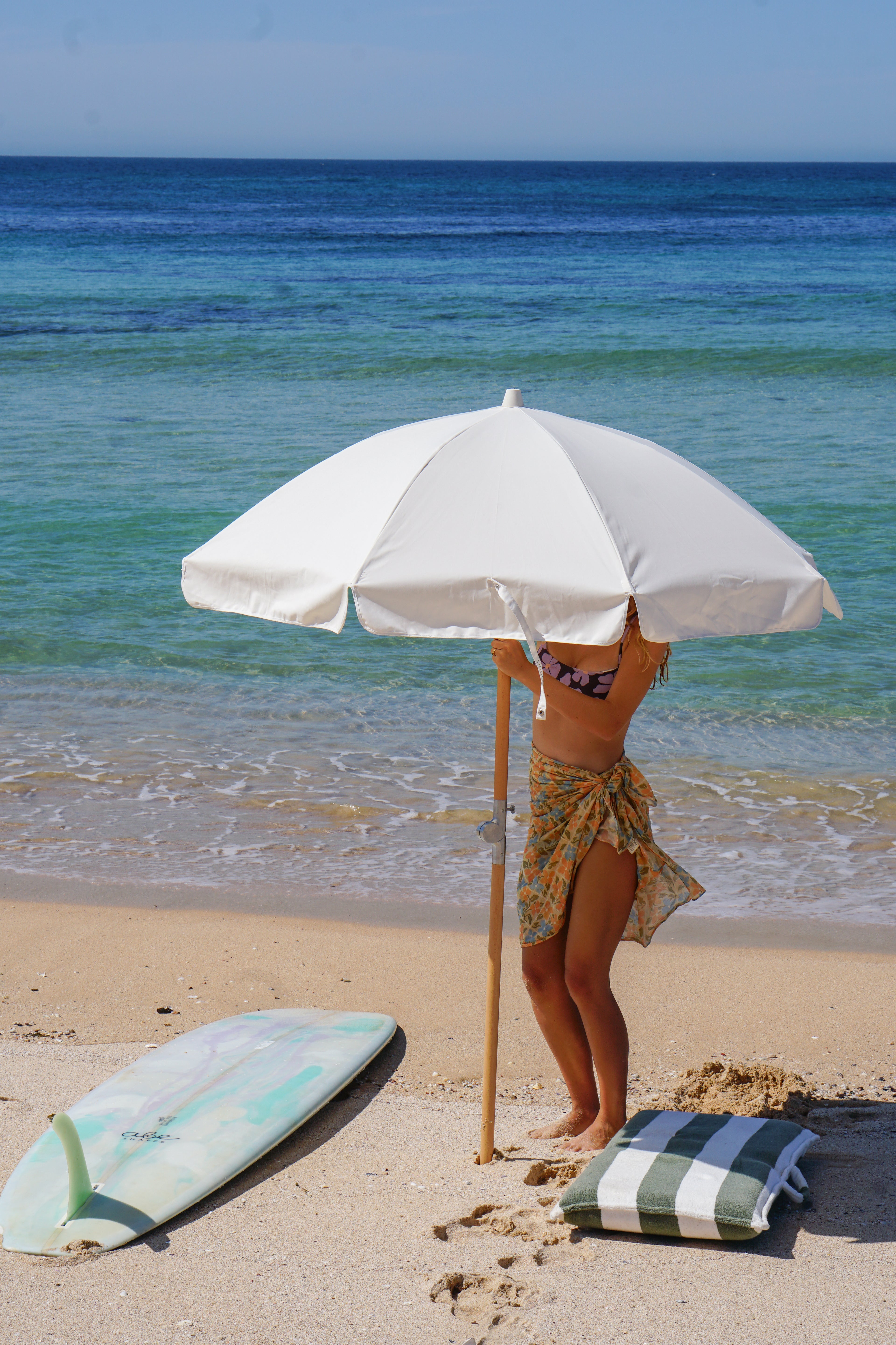 Parasol De Plage De Luxe - Crème