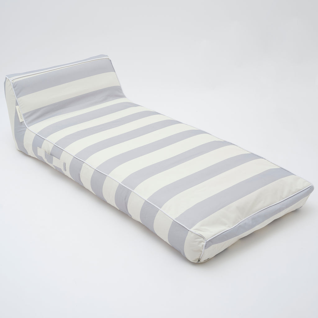Chaise Longue Lazy Days - Rayures Bleues