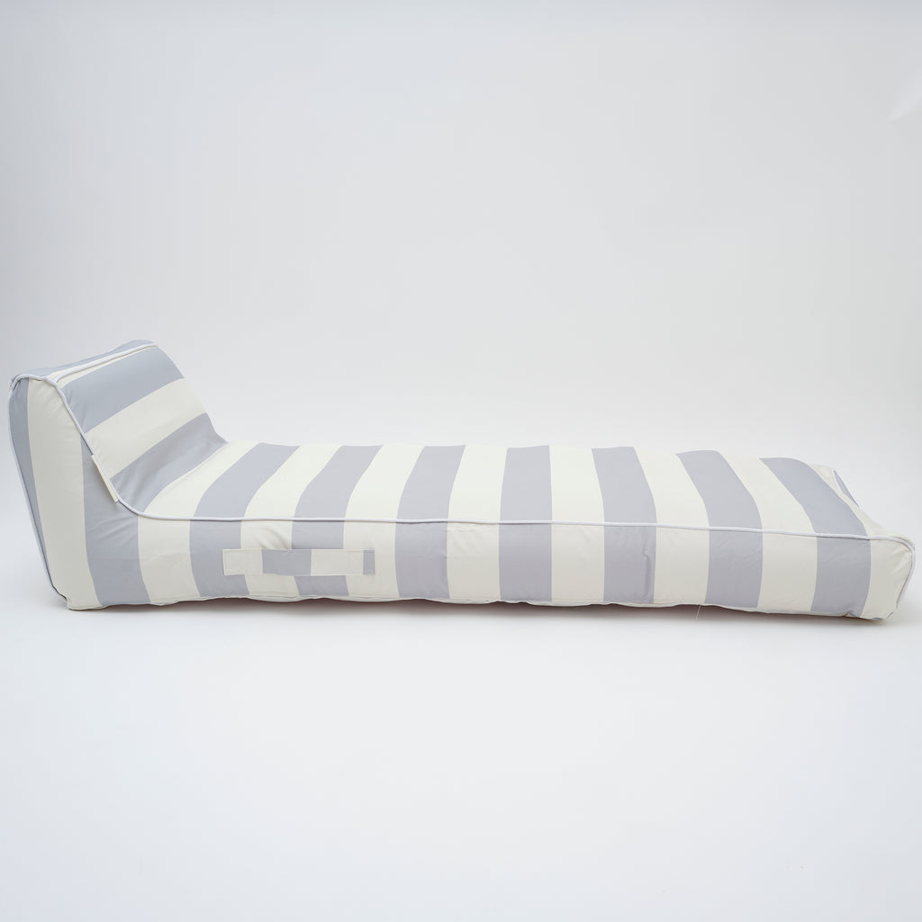 Chaise Longue Lazy Days - Rayures Bleues