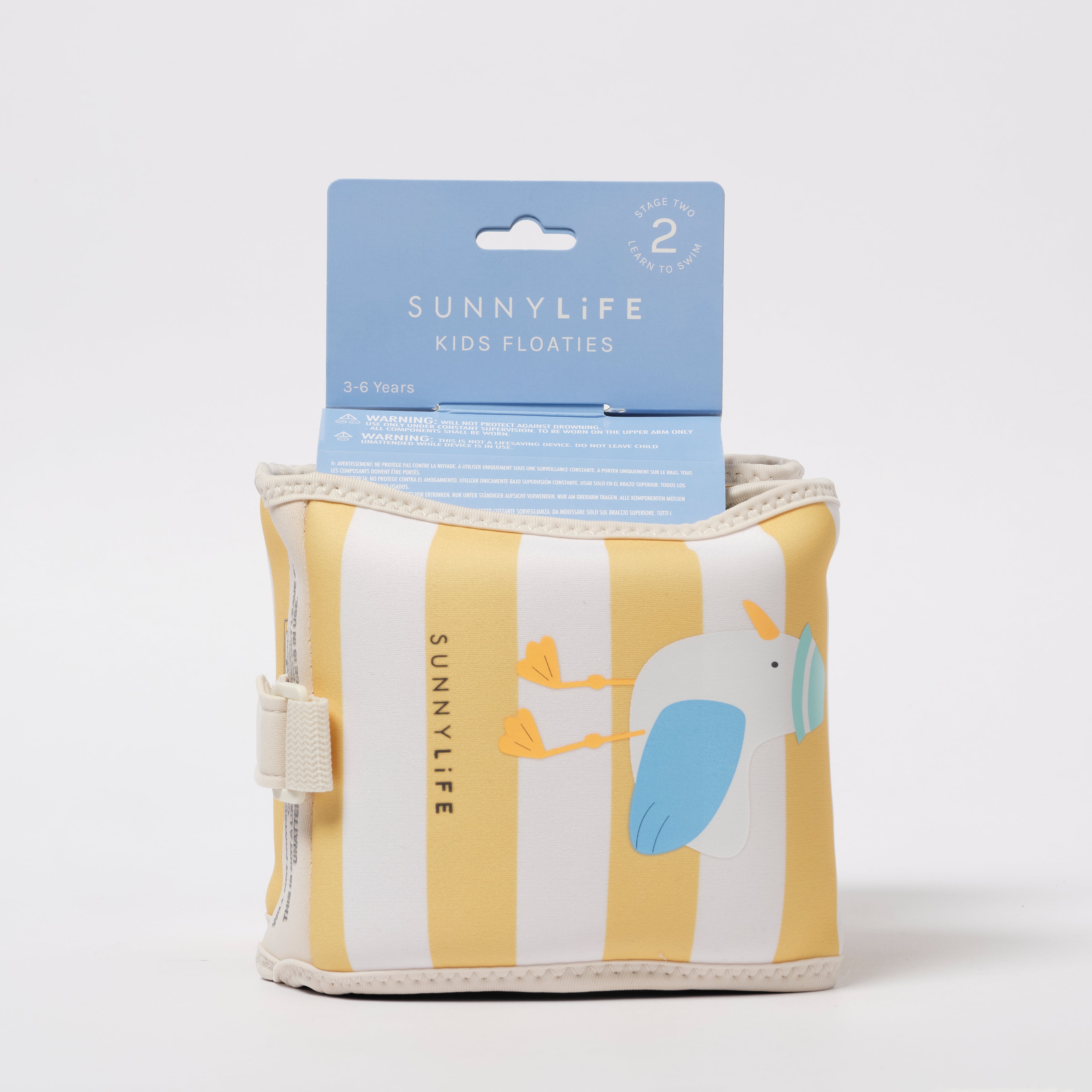 Brassards Sid La Mouette - Rayures Moutarde