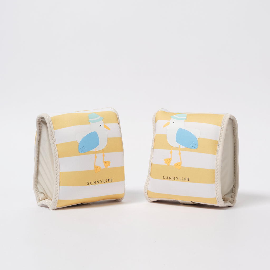 Brassards Sid La Mouette - Rayures Moutarde
