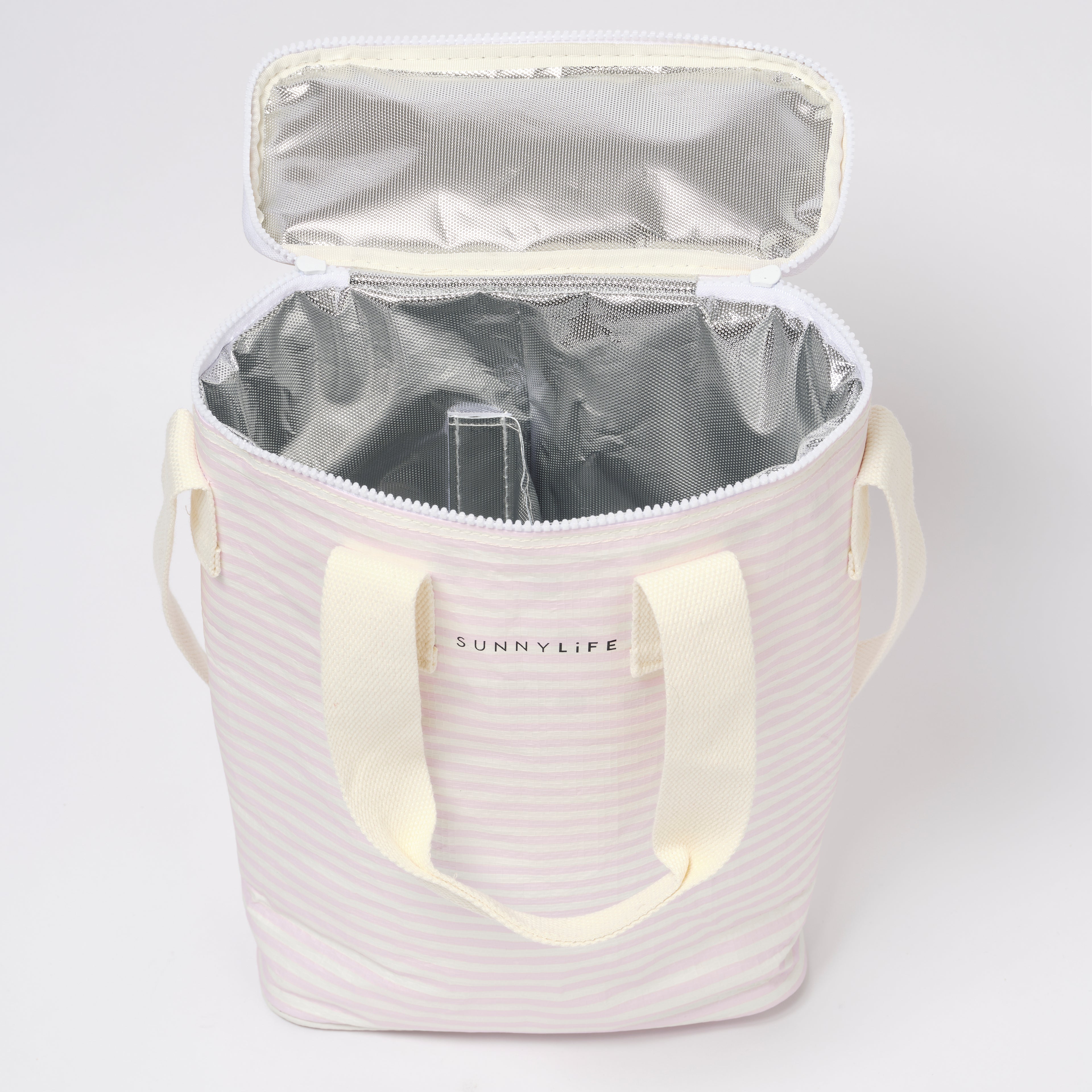 Bolsa aislante ligera con rayas rosas Lazy Days
