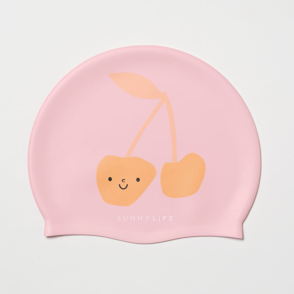 Gorro de Natación Infantil Cotton Candy Cereza