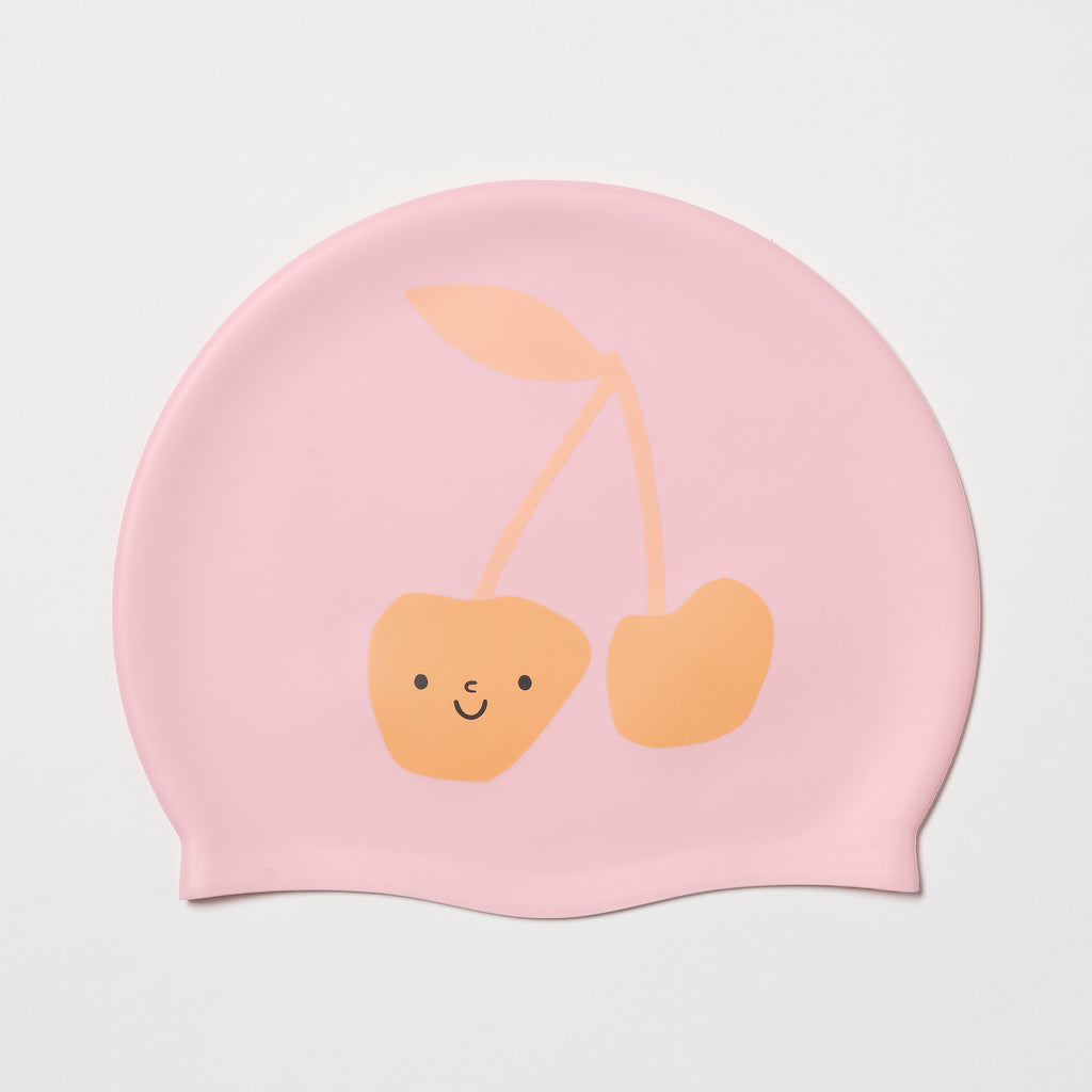 Gorro de Natación Infantil Cotton Candy Cereza
