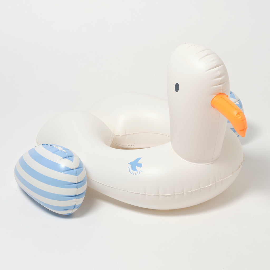 Sid The Seagull Children's Buoy With Blue Stripes