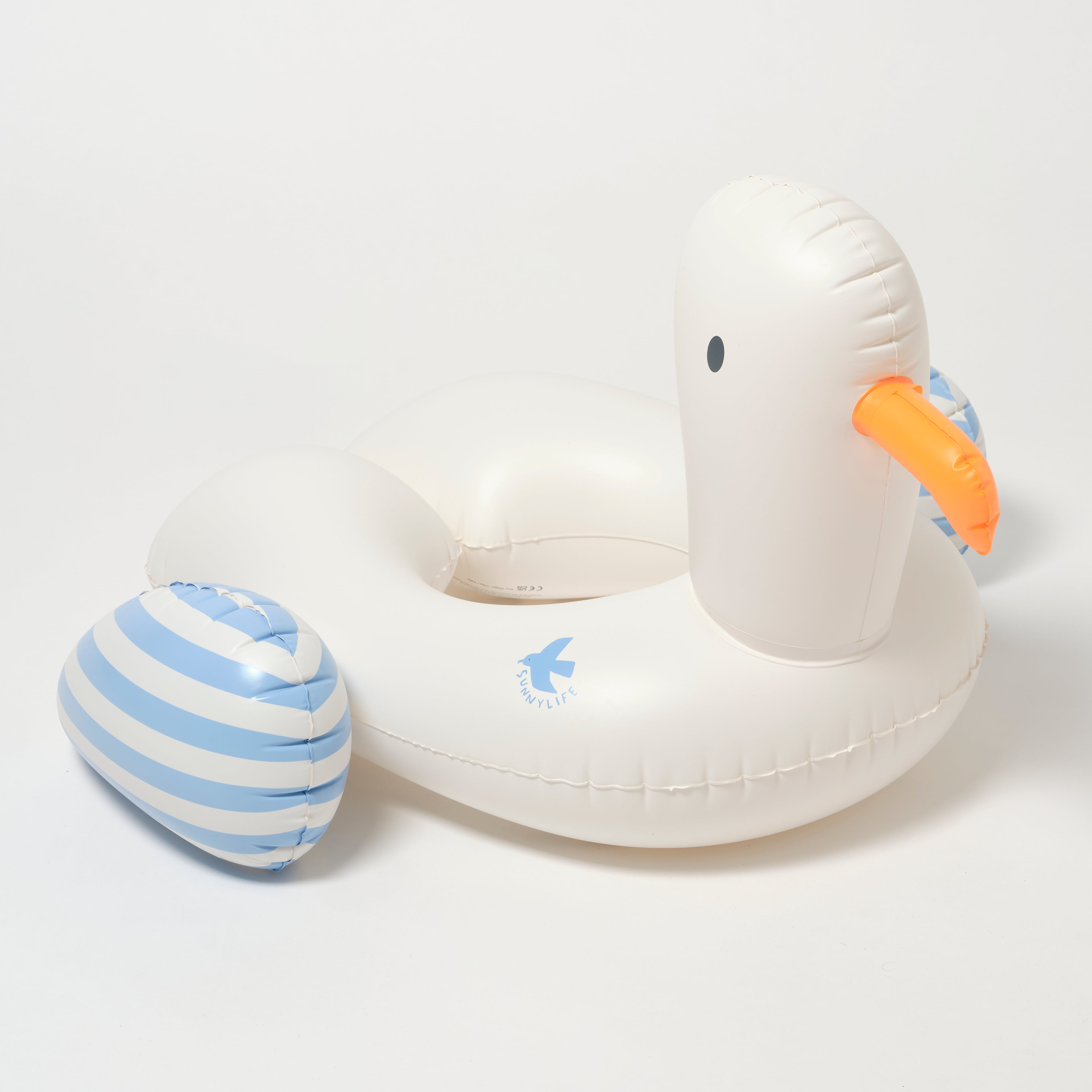 Sid The Seagull Children's Buoy With Blue Stripes