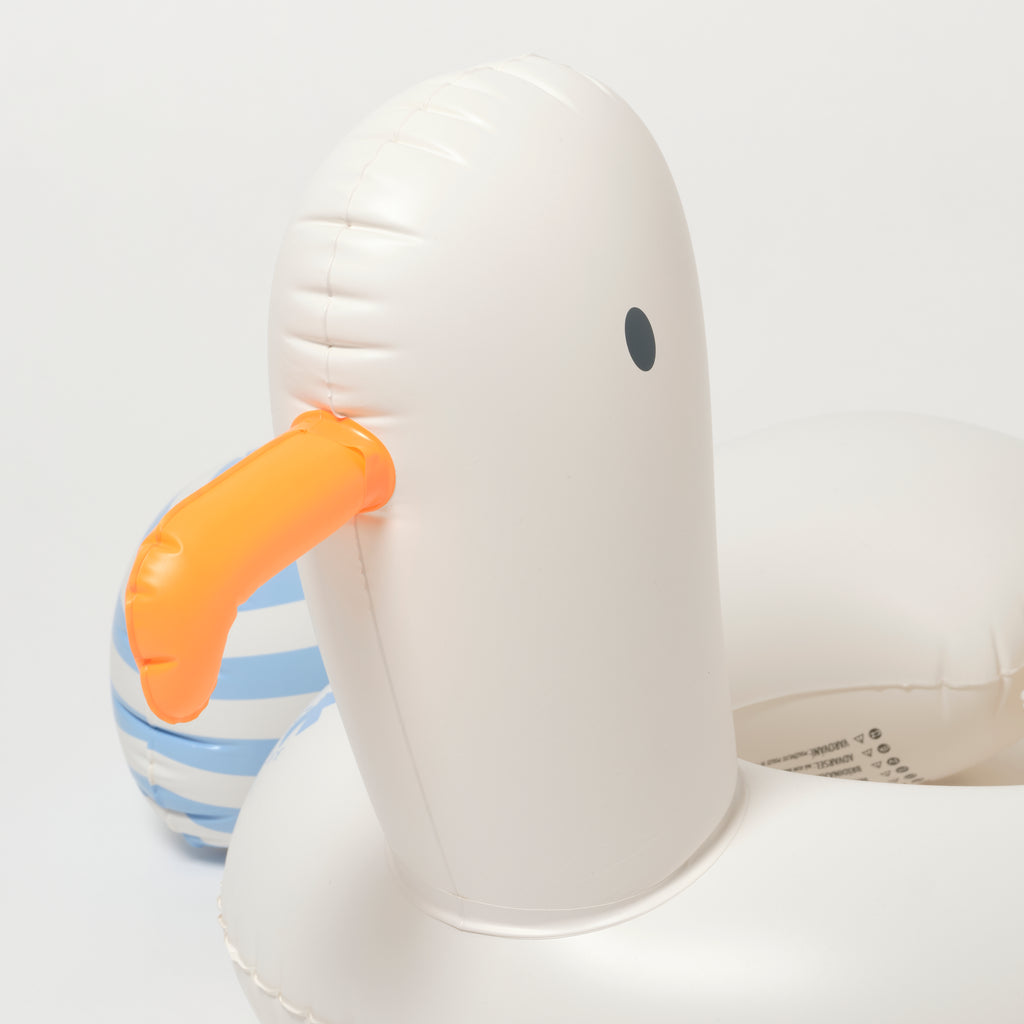 Sid The Seagull Children's Buoy With Blue Stripes