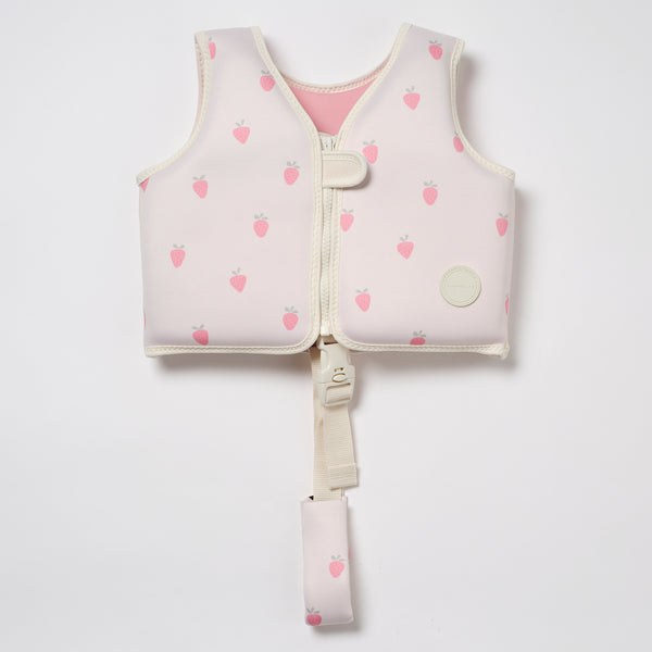 Gilet De Natation Enfant 2-3 Ans Fraise Soleil