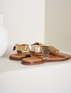 Flat Sandals - Constance - Gold - Women