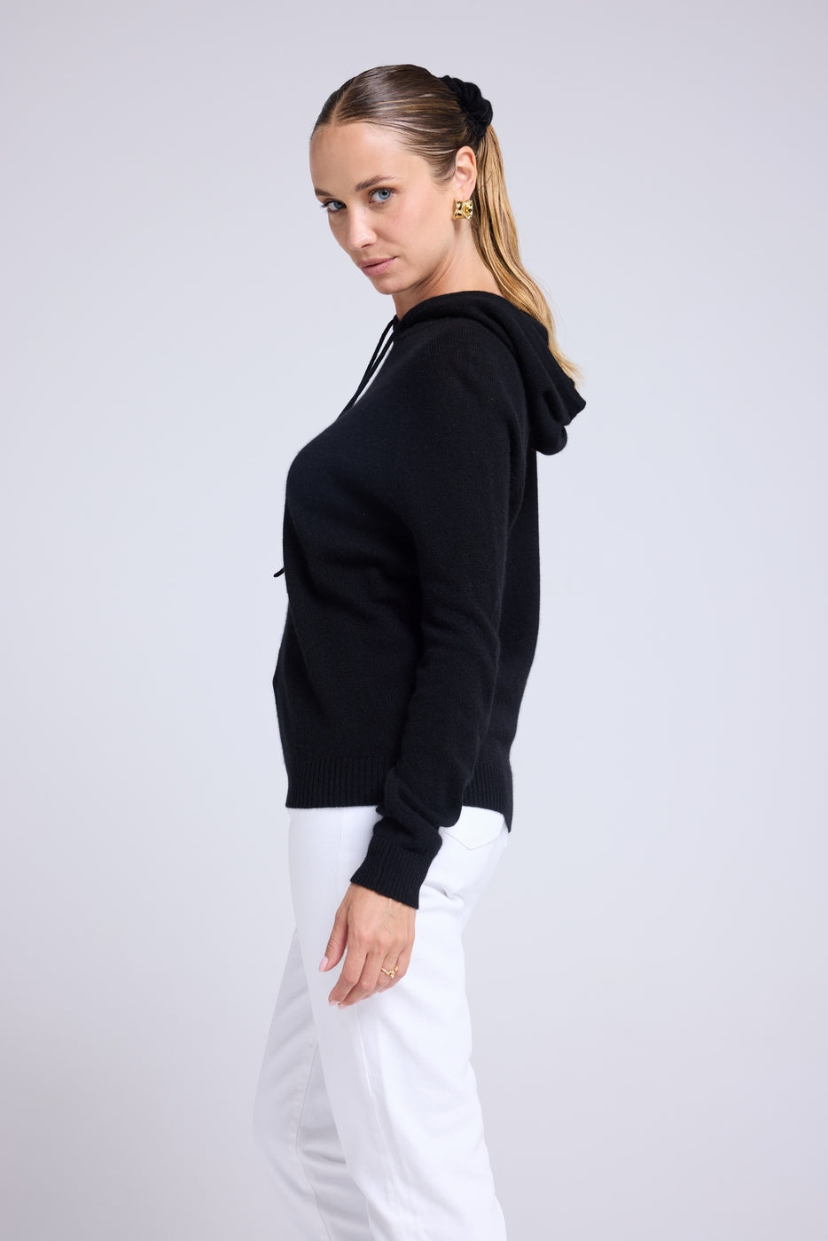 Sabrina Hooded Sweatshirt - Black