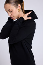 Sabrina Hooded Sweatshirt - Black