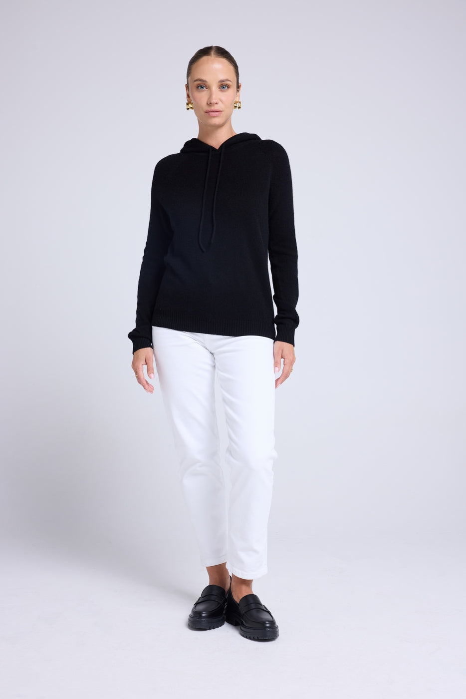Sabrina Hooded Sweatshirt - Black