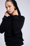 Sabrina Hooded Sweatshirt - Black