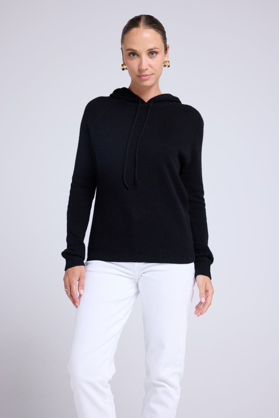 Sabrina Hooded Sweatshirt - Black