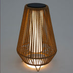 Salomea - Lanterne Solaire - Rotin - Beige